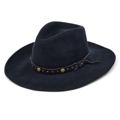 Hüte - Gårda Bowmont Crushable Wool felt Western hat (blau)