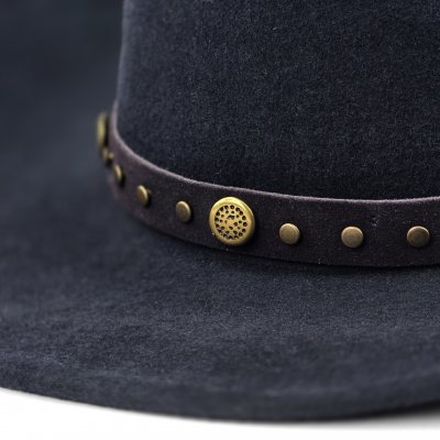 Hüte - Gårda Bowmont Crushable Wool felt Western hat (blau)