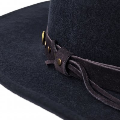 Hüte - Gårda Bowmont Crushable Wool felt Western hat (blau)