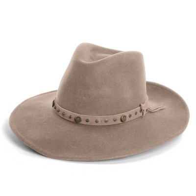 Hüte - Gårda Bowmont Crushable Wool felt Western hat (greige)
