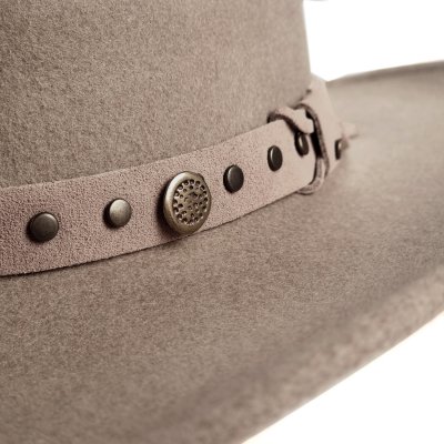 Hüte - Gårda Bowmont Crushable Wool felt Western hat (greige)