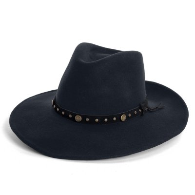 Hüte - Gårda Bowmont Crushable Wool felt Western hat (schwarz)