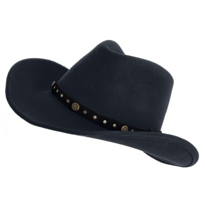 Hüte - Gårda Bowmont Crushable Wool felt Western hat (schwarz)