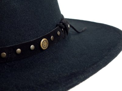 Hüte - Gårda Bowmont Crushable Wool felt Western hat (schwarz)
