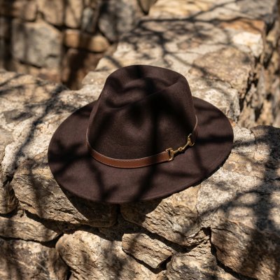 Hüte - Gårda Braga Wool felt Fedora (braun)