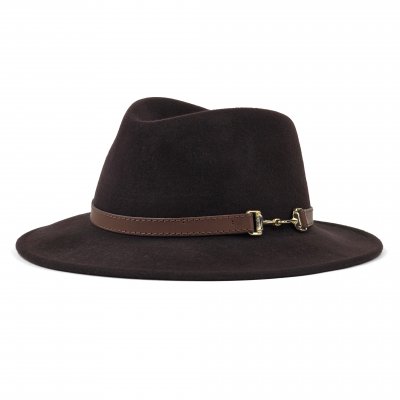 Hüte - Gårda Braga Wool felt Fedora (braun)