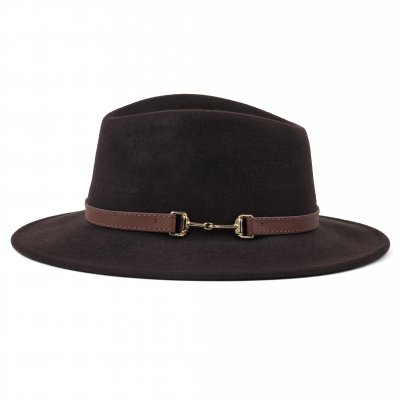 Hüte - Gårda Braga Wool felt Fedora (braun)