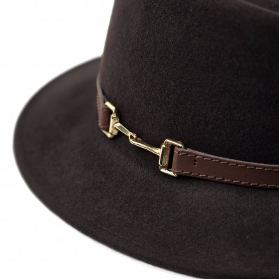 Hüte - Gårda Braga Wool felt Fedora (braun)