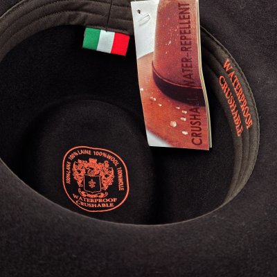 Hüte - Gårda Braga Wool felt Fedora (braun)