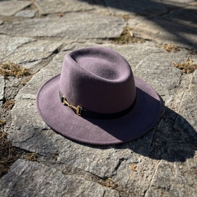 Hüte - Gårda Braga Wool felt Fedora (grau)