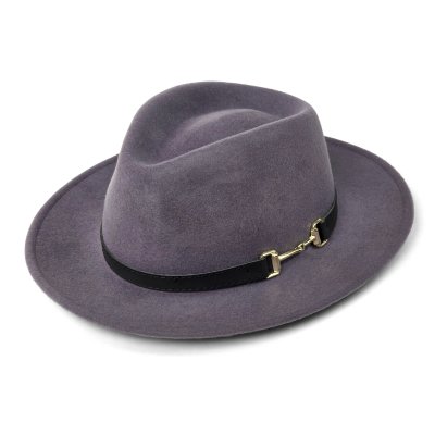 Hüte - Gårda Braga Wool felt Fedora (grau)