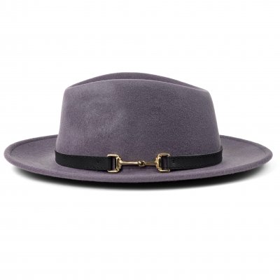 Hüte - Gårda Braga Wool felt Fedora (grau)