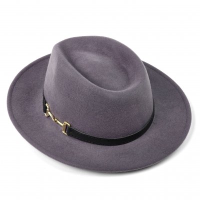 Hüte - Gårda Braga Wool felt Fedora (grau)