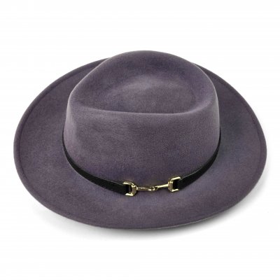 Hüte - Gårda Braga Wool felt Fedora (grau)