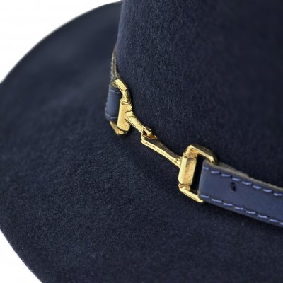 Hüte - Gårda Braga Wool felt Fedora (marineblau)