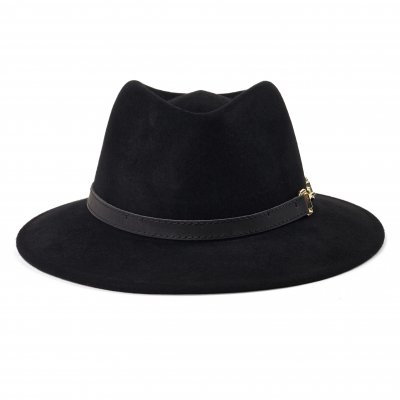 Hüte - Gårda Braga Wool felt Fedora (schwarz)