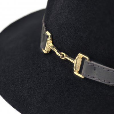 Hüte - Gårda Braga Wool felt Fedora (schwarz)