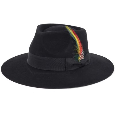 Hüte - Gårda Everett Fedora (schwarz)