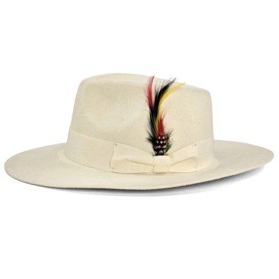 Hüte - Gårda Everett Fedora (weiß)