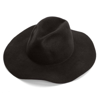 Hüte - Gårda Fabriano Wide Brim Wool Fedora (schwarz)