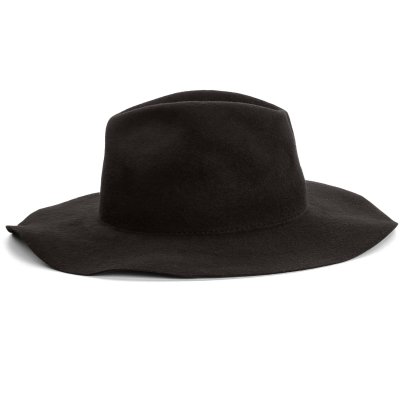Hüte - Gårda Fabriano Wide Brim Wool Fedora (schwarz)
