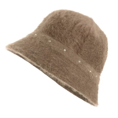 Hüte - Gårda Liskeard Angora Bucket Hat (braun)