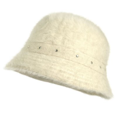 Hüte - Gårda Liskeard Angora Bucket Hat (weiß)
