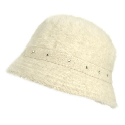 Hüte - Gårda Liskeard Angora Bucket Hat (weiß)