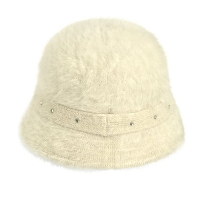 Hüte - Gårda Liskeard Angora Bucket Hat (weiß)
