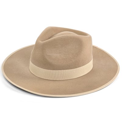 Hüte - Gårda Mapleton Wide brimmed Fedora (beige)