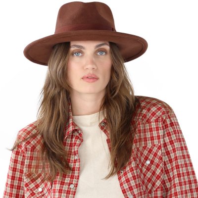 Hüte - Gårda Mapleton Wide brimmed Fedora (braun)