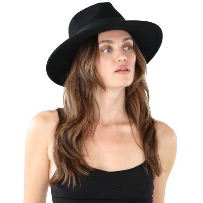 Hüte - Gårda Mapleton Wide brimmed Fedora (schwarz)