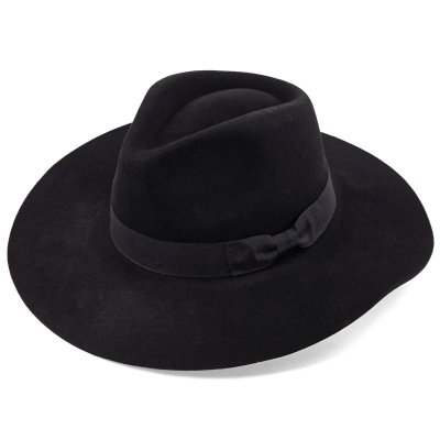 Hüte - Gårda Marcola Wide brimmed Fedora (schwarz)