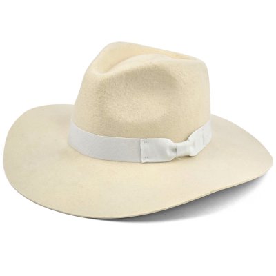 Hüte - Gårda Marcola Wide brimmed Fedora (weiß)