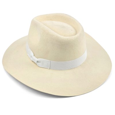 Hüte - Gårda Marcola Wide brimmed Fedora (weiß)