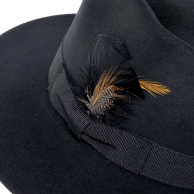 Hüte - Gårda Molinella Crushable Wool felt Fedora (schwarz)