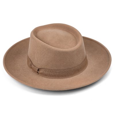 Hüte - Gårda Napoli Fedora Wool Hat (beige)