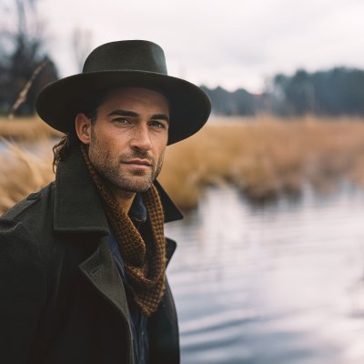 Hüte - Gårda Napoli Fedora Wool Hat (schwarz)