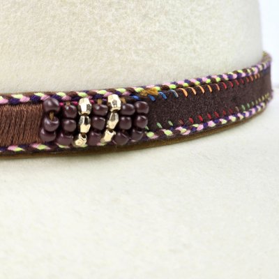 Hüte - Gårda Toquerville Crushable Wool felt Western hat (creme)