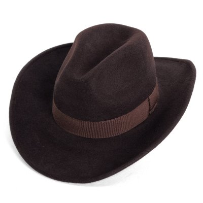 Hüte - Gårda Pocatello Crushable Wool felt Western hat (braun)