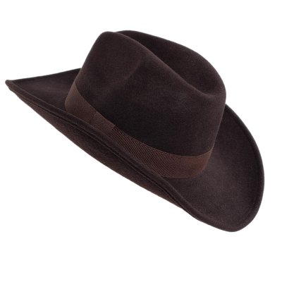 Hüte - Gårda Pocatello Crushable Wool felt Western hat (braun)
