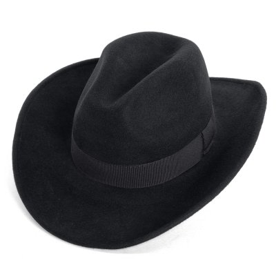 Hüte - Gårda Pocatello Crushable Wool felt Western hat (schwarz)