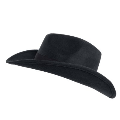 Hüte - Gårda Pocatello Crushable Wool felt Western hat (schwarz)