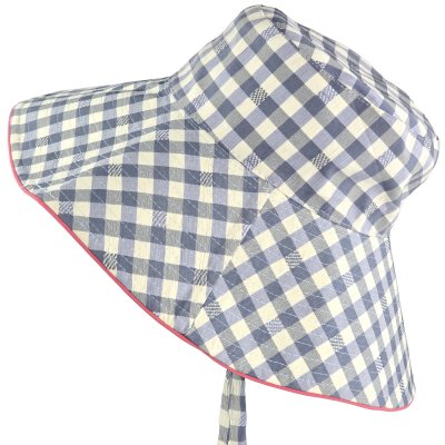 Hüte - Gårda Poppy Checkered sun hat (blau)