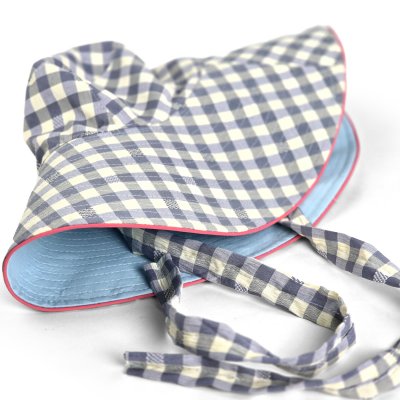 Hüte - Gårda Poppy Checkered sun hat (blau)