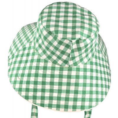 Hüte - Gårda Poppy Checkered sun hat (grün)