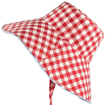 Hüte - Gårda Poppy Checkered sun hat (rot)