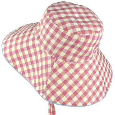 Hüte - Gårda Poppy Checkered sun hat (rosa)