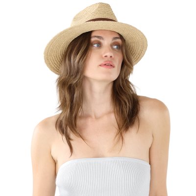 Strohhut - Gårda Positano Fedora (natur/braun)