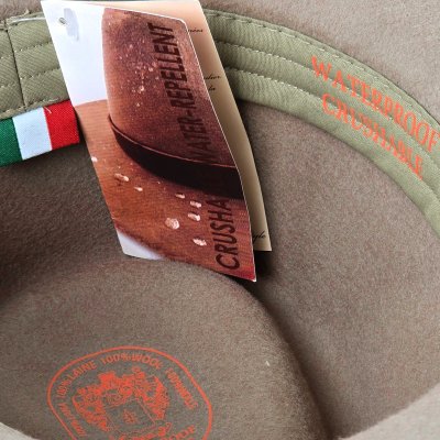 Hüte - Gårda Santaquin Crushable Wool felt Western hat (taupe)